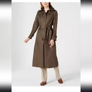 London Fog Olive Green Trench Coat/All Weather Coat